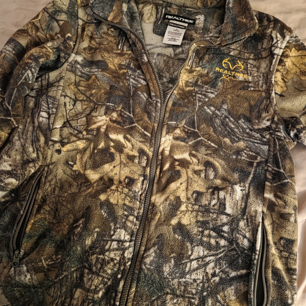 Realtree Multicolor Camouflage Fleece Jacket